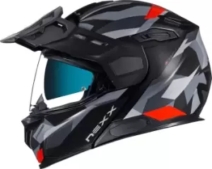 Nexx X.Vilijord Taiga Helmet, black-grey-red, Size 3XL, black-grey-red, Size 3XL