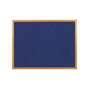 Office 1200 Felt Noticeboard with Wooden Frame Blue 938616