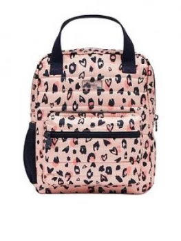 Joules Girls Leopard Print Venture Backpack - Pink