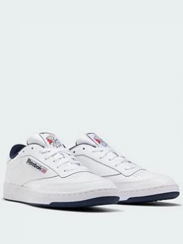 Reebok Club C 85 - White/Navy, Size 9, Men