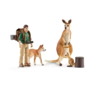 Schleich Wild Life National Geographic Kids Outback Adventures Toy Playset, 3 To 8 Years, Multi-Colour (42623)