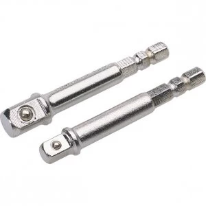 Draper 1/4" Hex 1/4" and 3/8" Drive Adaptors