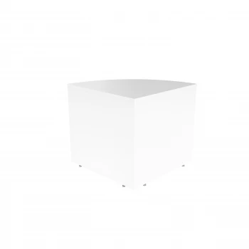 Reception Modular Corner Base Unit - White