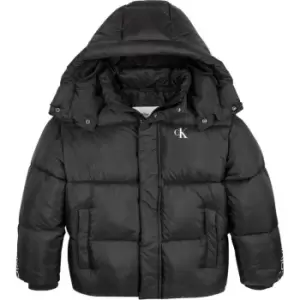 Calvin Klein Jeans Ckj Logo Tape Puffer - Black