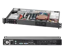 Supermicro SuperChassis 510T-203B Rack Black 200 W