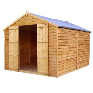 Mercia Overlap Apex Windowless Value Shed 10 x 8ft