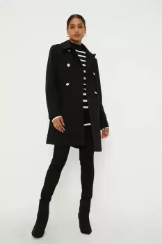 Dolly Military Button Coat