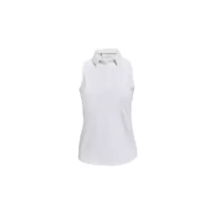 Under Armour Ladies Zinger Sleeveless Polo - White - XL