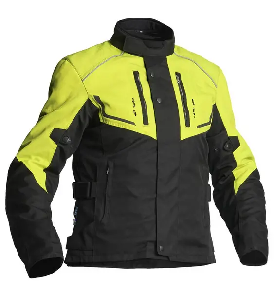 Lindstrands Halden Jacket Black Yellow Size 48