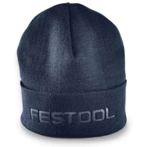 Festool Fan Knitted Beanie Hat Blue One Size