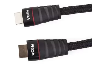 VCOM HDMI 1.4 (M) to HDMI 1.4 (M) 5m Black Nylon Braided Retail Packaged Display Cable