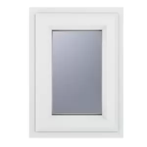 Crystal uPVC Window A Rated Top Opener 820mm x 820mm Obscure Glazing - White