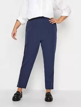 Yours Hazel Tapered Trouser Navy, Blue, Size 24, Women