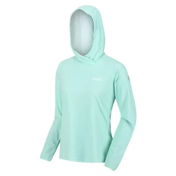 Regatta Womens Montes Fleeced Hoodie - OceanWav/Wht