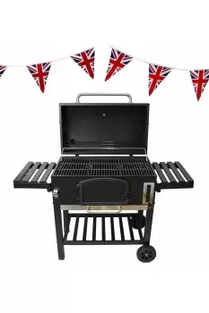 XXL BBQ Smoker Grill & Union Jack Bunting