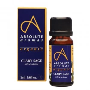 Absolute Aromas Organic Clary Sage Pure Essential Oil 5ml for Aromatherapy Use