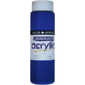 Daler Rowney 123500143 Graduate Acrylic Paint 500ml Phthalo Blue