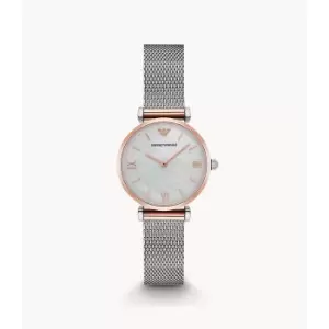 Emporio Armani Womens Retro Watch - Silver