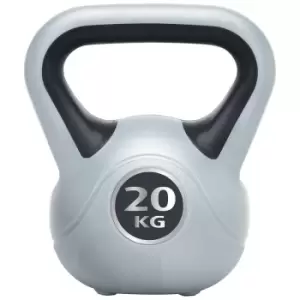 Urban Fitness Vinyl Kettlebell - 20kg - Black - Black