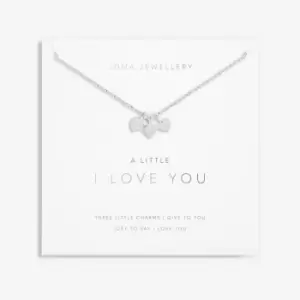 I Love You Silver 46cm + 5cm Extender Necklace 6110