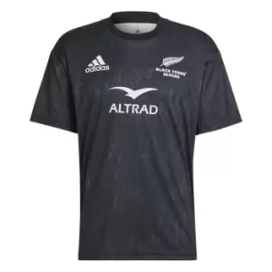 adidas Black Ferns 7s Home Training T-Shirt 2022 2023 Womens - Black