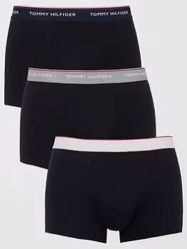 Tommy Hilfiger 3pk Contrast Waistband Trunk - Navy, Size XL, Men