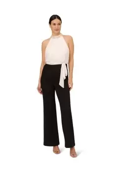 Pearl Chiffon Crepe Jumpsuit