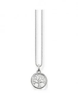 Thomas Sabo Sterling Silver Cubic Zirconia Tree of Life Pendant Necklace, One Colour, Women