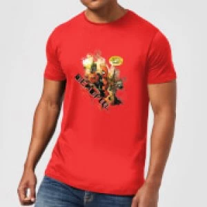 Marvel Deadpool Outta The Way Nerd T-Shirt - Red - XXL