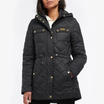 Barbour International Womens Avalon Quilt Jacket - Black - UK 8