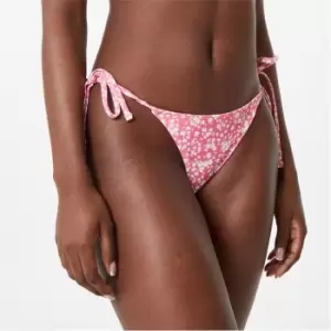 Jack Wills Tie Side Bikini Bottoms - Pink