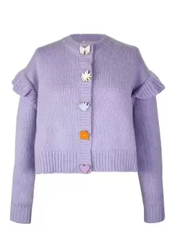 Olivia Rubin Womens Rosalie Cardigan In Lilac