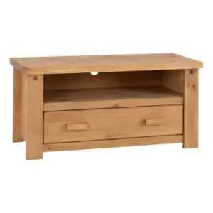 Seconique Tortilla Flat Screen TV Unit - Distressed Waxed Pine