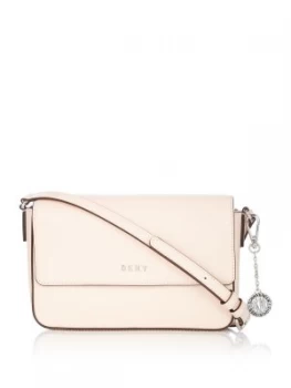 DKNY Sutton medium flap cross body bag Light Pink