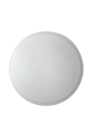Ego LED Dimmable Round Flush Ceiling Lamp, White Stardust, 3000- 4000-6000K