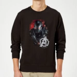 Avengers Endgame War Machine Brushed Sweatshirt - Black - 5XL