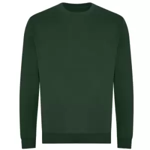 Awdis Mens Organic Sweatshirt (M) (Bottle Green)