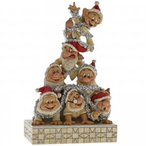 Disney Traditions Precarious Pyramid Seven Dwarfs Figurine