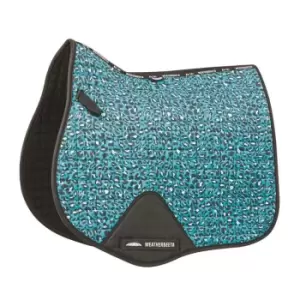 Weatherbeeta Prime Leopard All Purpose Saddle Pad - Blue