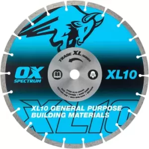 OX Tools Trade XL 10mm Segmented General Purpose Diamond Blade - 115mm (22.23mm Bore)