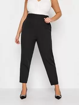 Yours Hazel Tapered Trouser Black, Size 28, Women