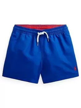 Ralph Lauren Boys Classic Polo Swimshorts - Royal Blue, Royal Blue, Size Age: 4 Years