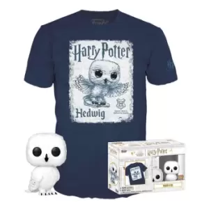 Harry Potter POP! & Tee Box Hedwig Size L