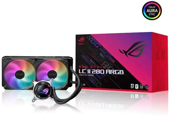 Asus ROG Strix LC II 280 ARGB AIO CPU Liquid Cooler - 90RC00C1-M0UAY1