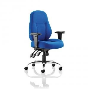 Trexus Storm Task Operator Chair With Arms Fabric Blue Ref OP000128