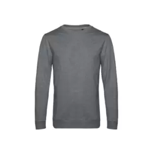 B&C Mens Set In Sweatshirt (XS) (Heather Mid Grey)