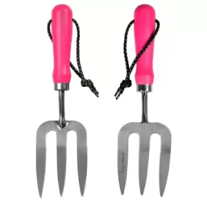 Burgon & Ball Pink Hand Fork