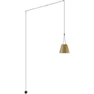 Leds-C4 Attic - Wall Light Matt Gold 1x E27