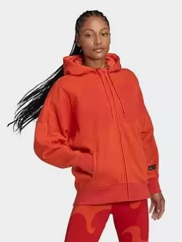 adidas Marimekko Hooded Track Top, Orange, Size L, Women
