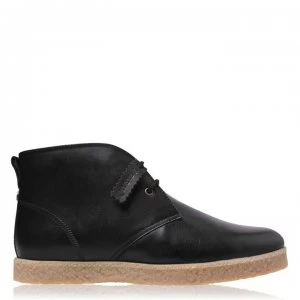 Farah Vintage Jonah Chukka Boots - Black Leather